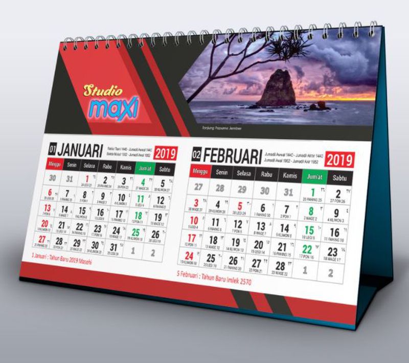 Jasa Cetak Kalender Duduk