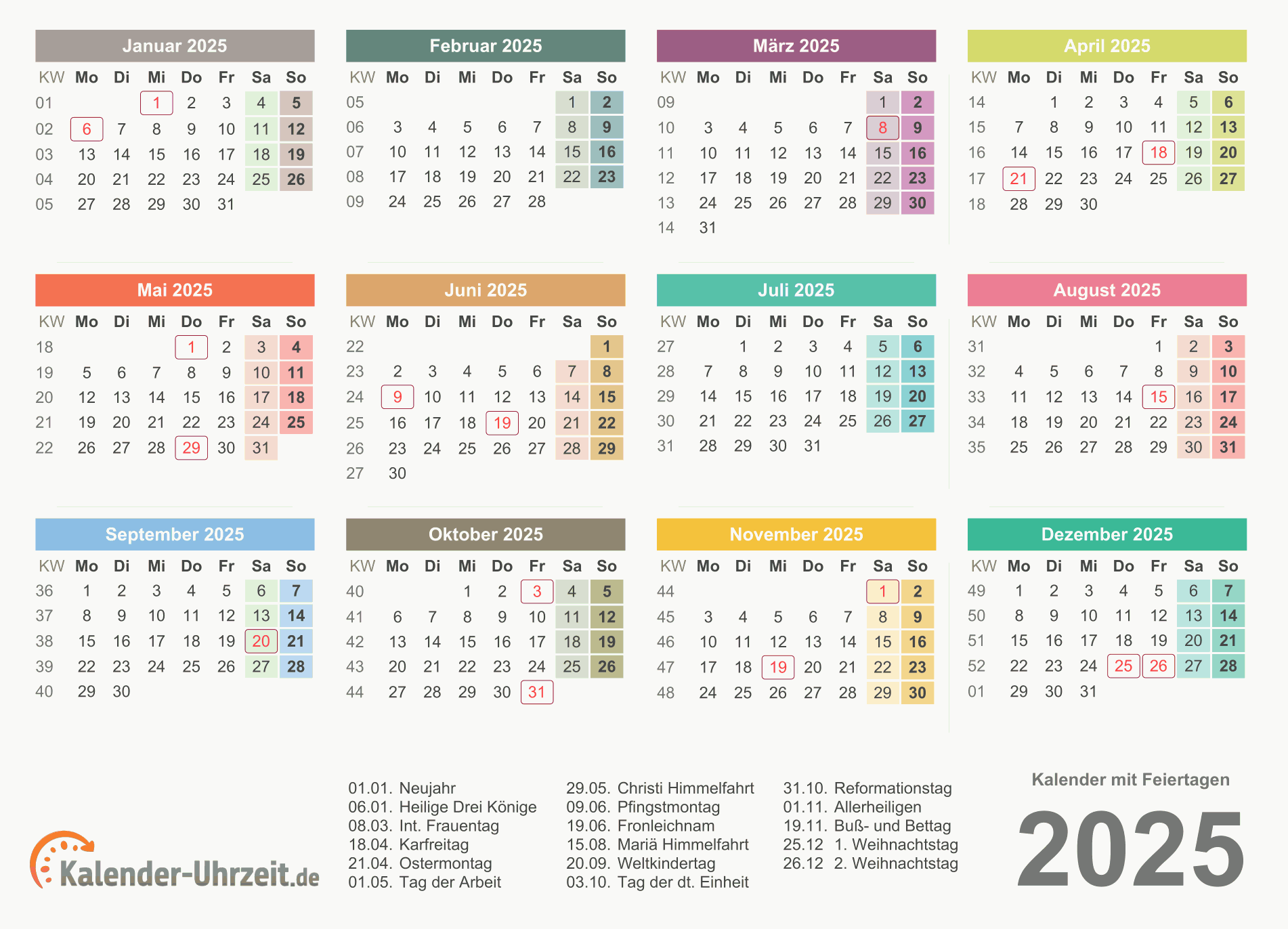 Kalender 2025 Zum Ausdrucken In Excel 19 Vorlagen Kos - vrogue.co