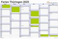 Kalender 2025 Thüringen Mit Ferien Und Feiertagen Feiertage 2025 Thüringen + Kalender Kalender 2025 Thüringen Mit Ferien Und Feiertagen Feiertage 2025 Thüringen + Kalender